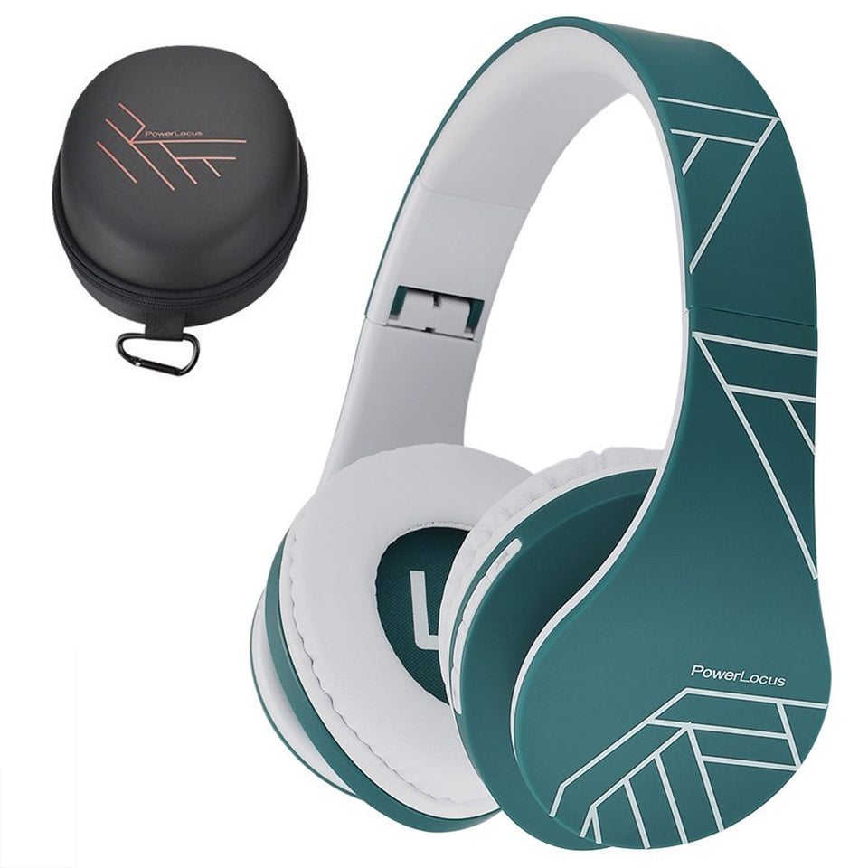 PowerLocus front view showing sleek headphones and Bluetooth convenience