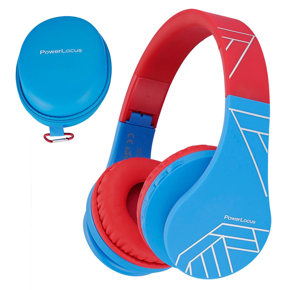 PowerLocus front view folded headphones showing compact portability and protection