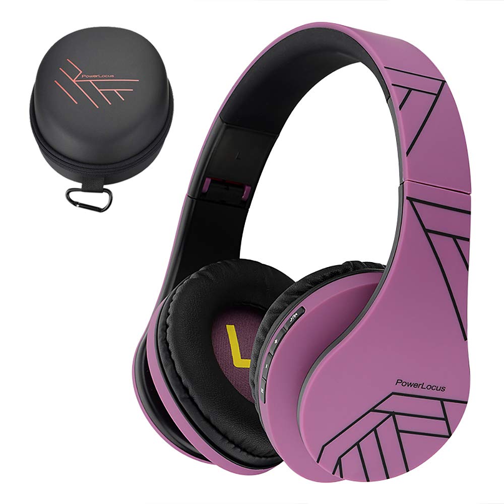 PowerLocus front view showing purple headphones and premium finish for stylish listening