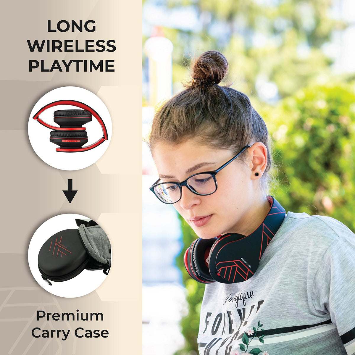 PowerLocus headband cushion detail highlighting soft padding for reduced pressure benefit