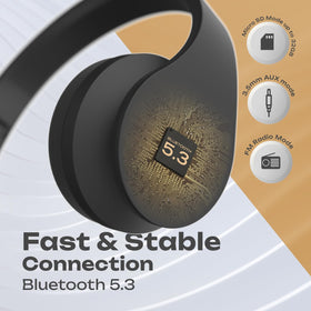 PowerLocus 40mm drivers deliver clear highs and rich mids.