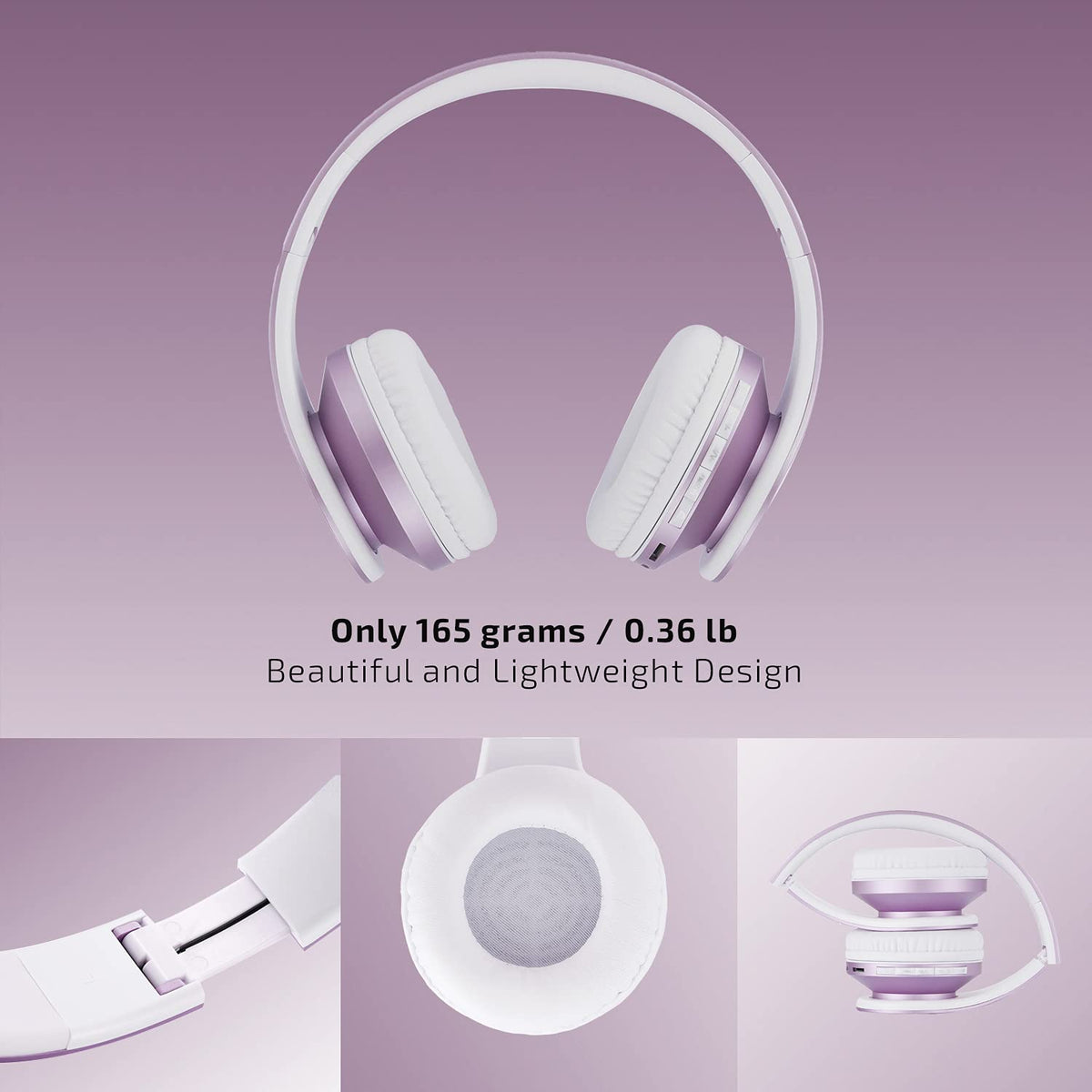 PowerLocus headphones with built-in microphone for hands-free calls.