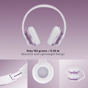 PowerLocus headphones with built-in microphone for hands-free calls.