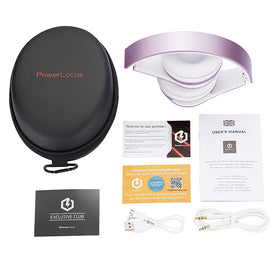 PowerLocus headphones offer FM radio and micro SD for offline listening.