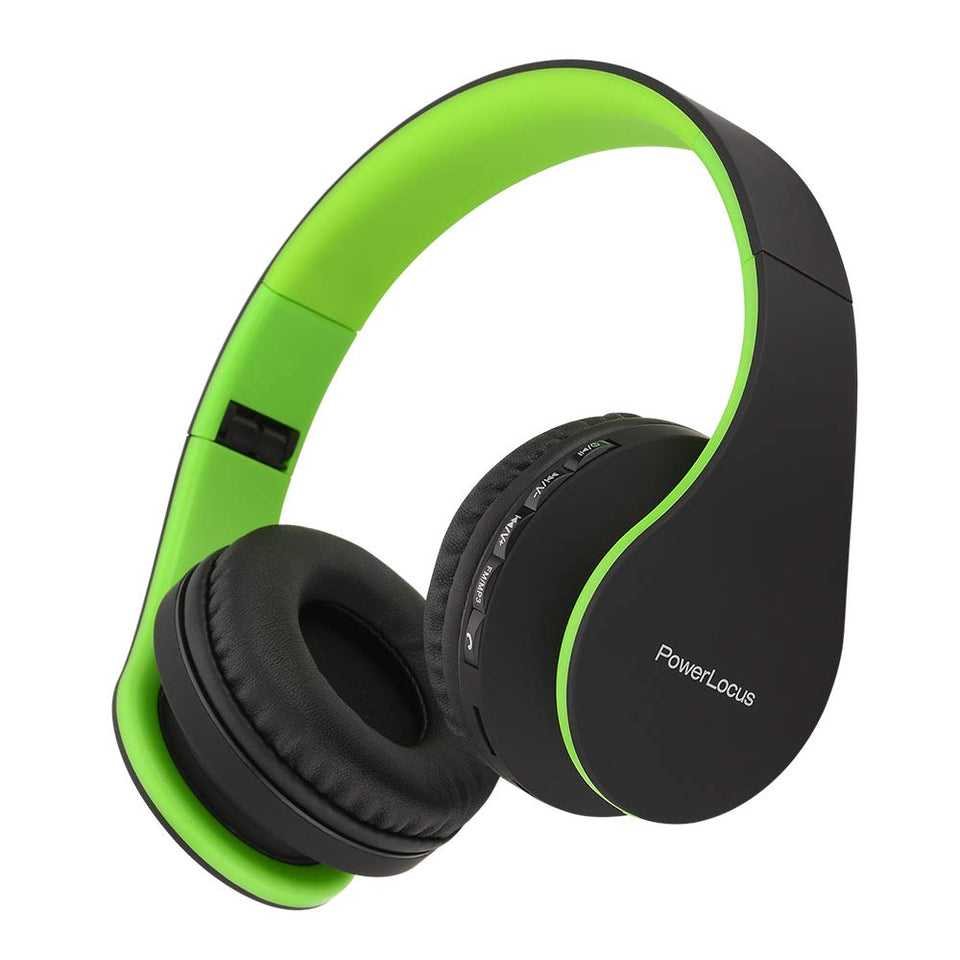 PowerLocus headphones foldable design for travel and storage.
