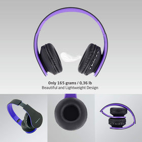 PowerLocus Purple earcups offering comfortable listening during long sessions.