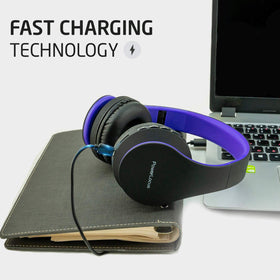 PowerLocus Purple side view highlighting a compact, travel-friendly design.