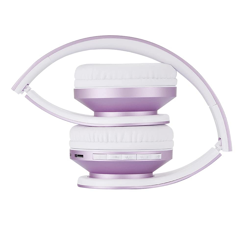 PowerLocus over-ear headphones compatible with iOS, Android, and Windows devices.