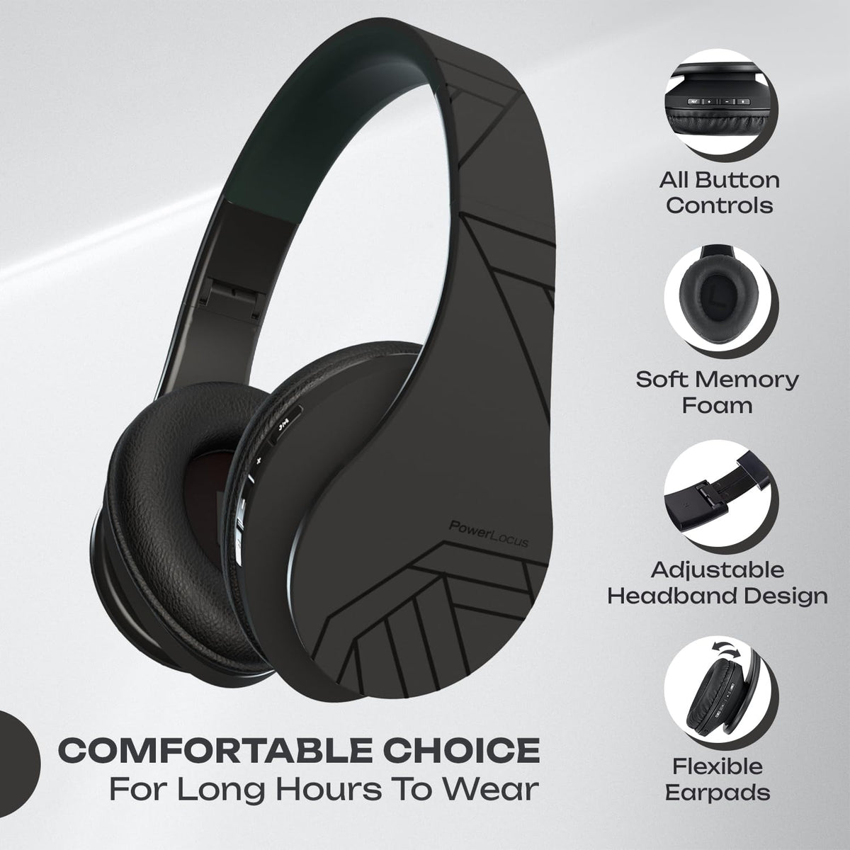 PowerLocus worn by commuter for hands-free listening and calls