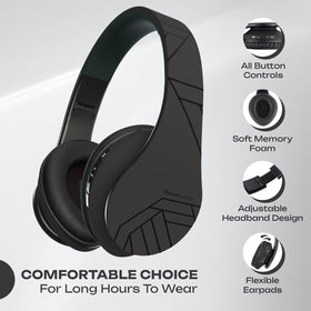 PowerLocus worn by commuter for hands-free listening and calls