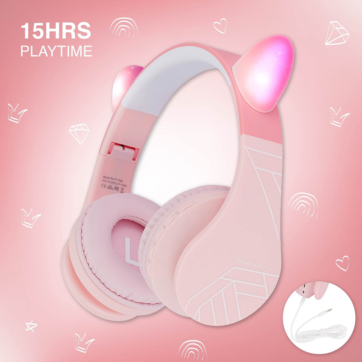 PowerLocus 85dB limit helps protect hearing during listening sessions