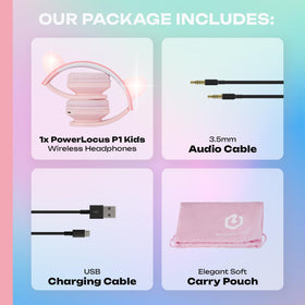 PowerLocus soft over-ear cushions delivering lasting kid comfort