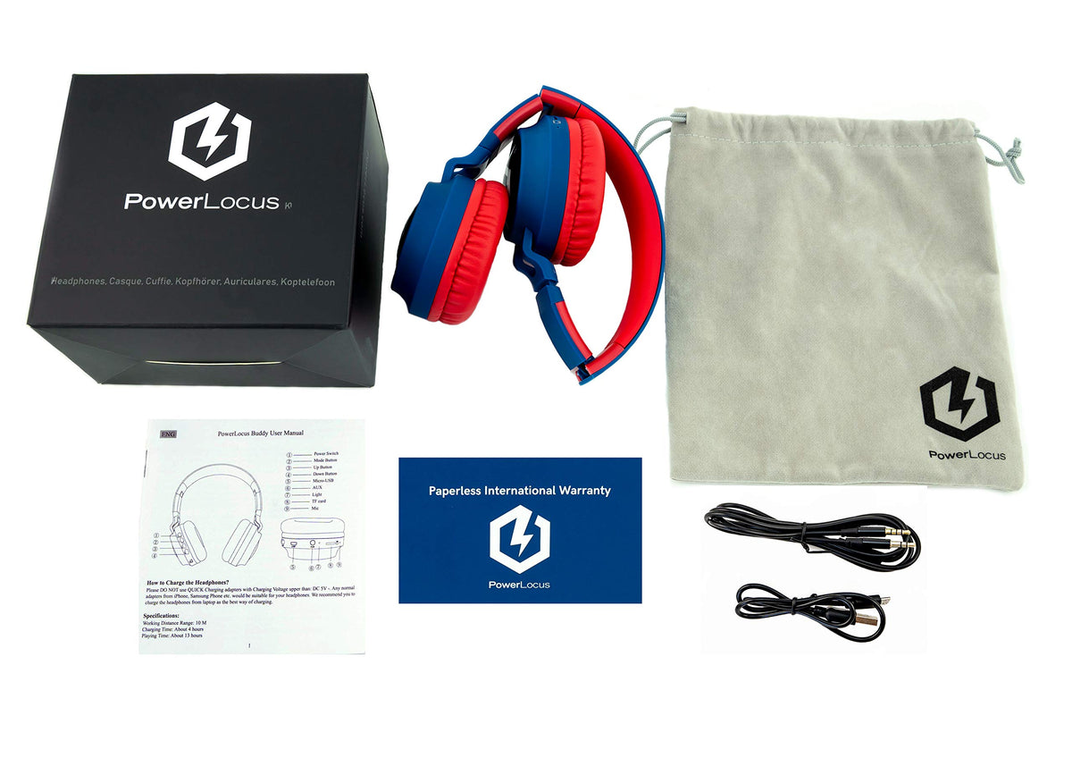 PowerLocus Kids Headphones feature 85dB volume limit to protect young ears.