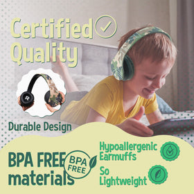 PowerLocus Kids Headphones Bluetooth 5.0 for stable wireless pairing