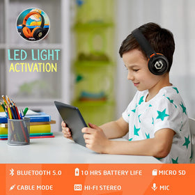 PowerLocus Kids Headphones Bluetooth 5.0 ensures stable wireless connections