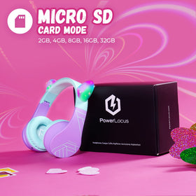PowerLocus kids headphones compatible with iOS, Android, PC