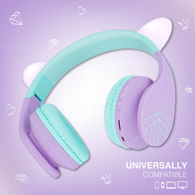 PowerLocus kids headphones FM radio feature for music