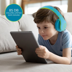 PowerLocus Kids Headphones foldable with carry case for travel protection