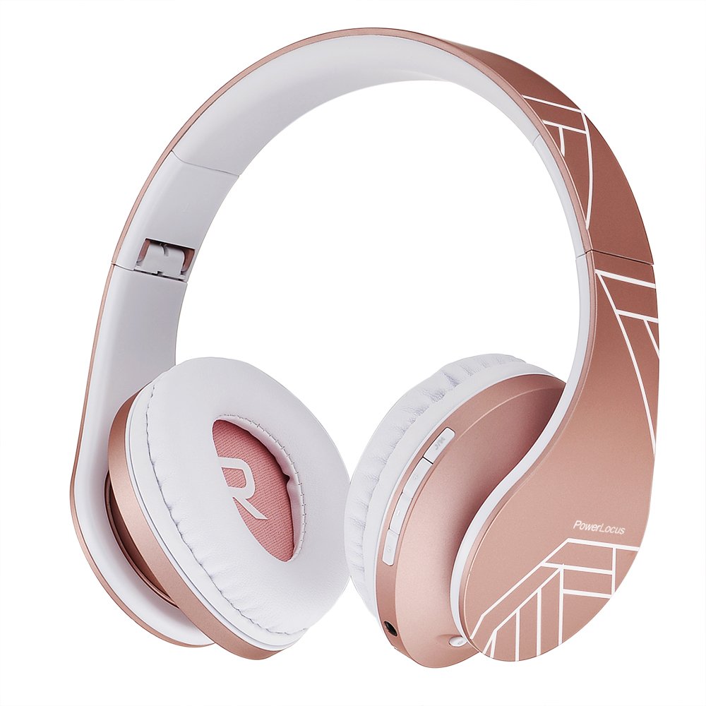 PowerLocus Kids Headphones folded in carry case for travel and storage.