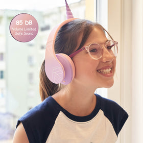 PowerLocus Kids Headphones folded for easy portability and storage.