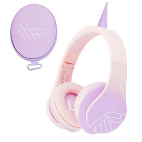 PowerLocus Kids Headphones front view for crystal-clear audio on kids’ devices.