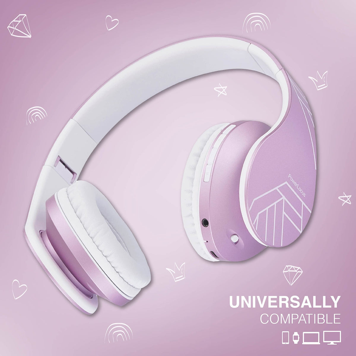 PowerLocus Kids Headphones-microphone-online-class ensures clear class participation.