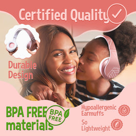 PowerLocus Kids Headphones microphone enables online class discussions and calls.