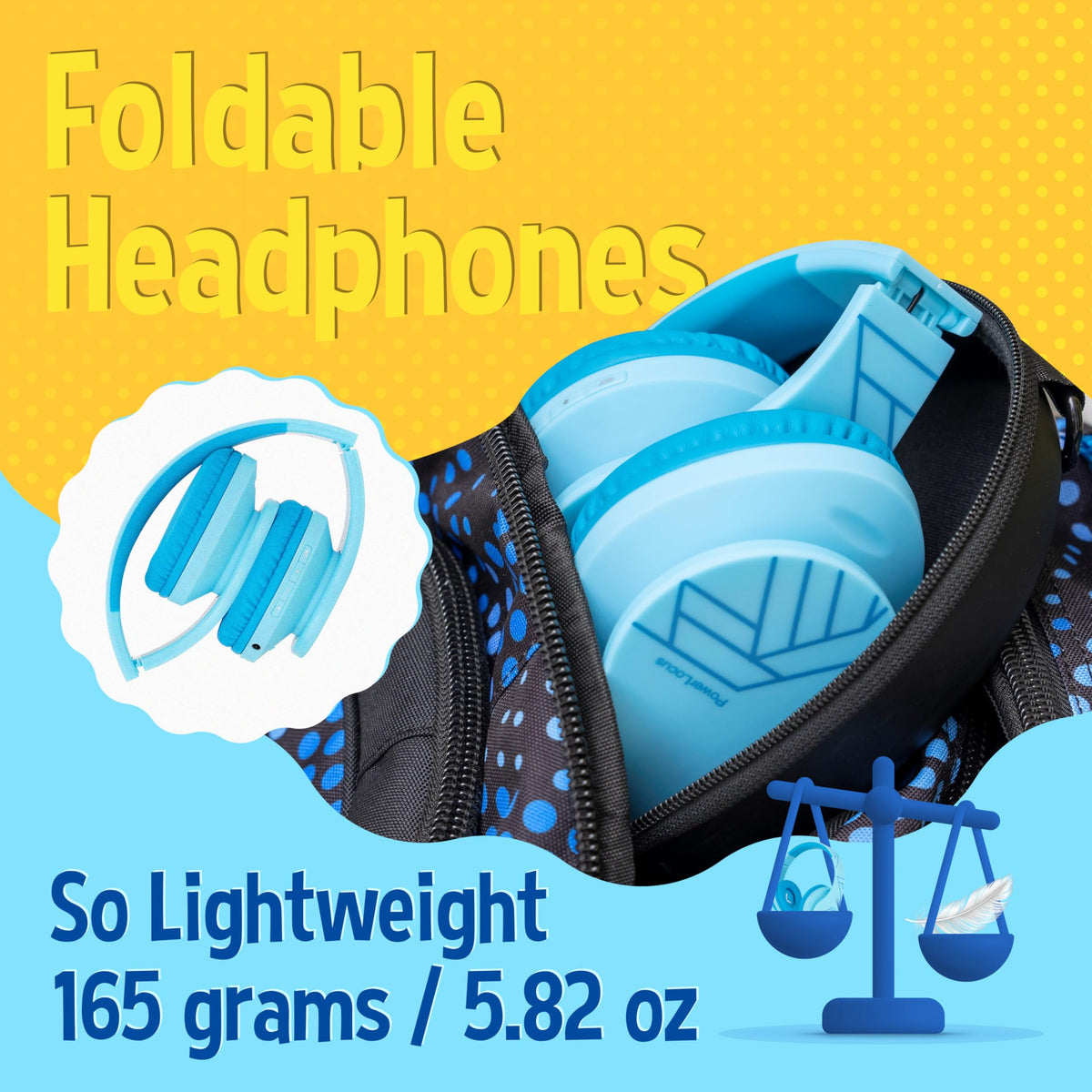 PowerLocus P2 headband detail showing padding and adjustable fit for kids