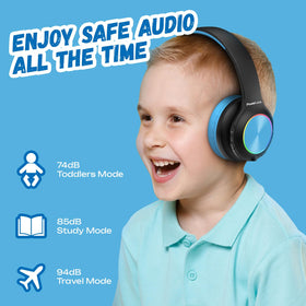 PowerLocus PLED Headphones foldable design fits compact bags for travel