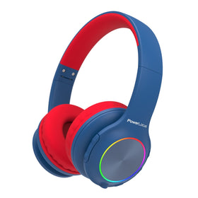 PowerLocus PLED kids headphones with LED lights provide playful ambience during listening sessions.