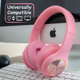 PowerLocus PLED kids headphones built-in microphone for online classes