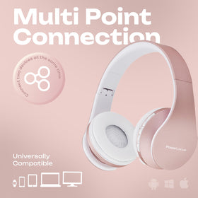 PowerLocus Rose Gold FM radio for on-the-go listening