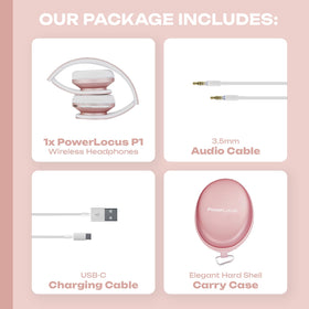 PowerLocus Rose Gold headphones come with reliable support and warranty
