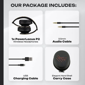 PowerLocus connected via 3.5mm cable showing wired listening fallback