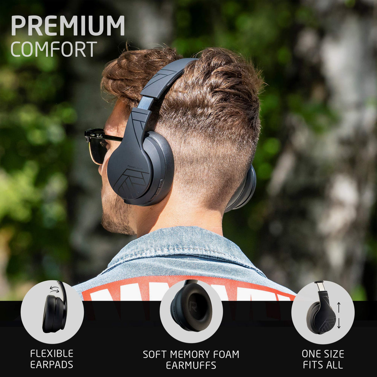 PowerLocus hi-fi audio with immersive sound and deep bass for dynamic listening.