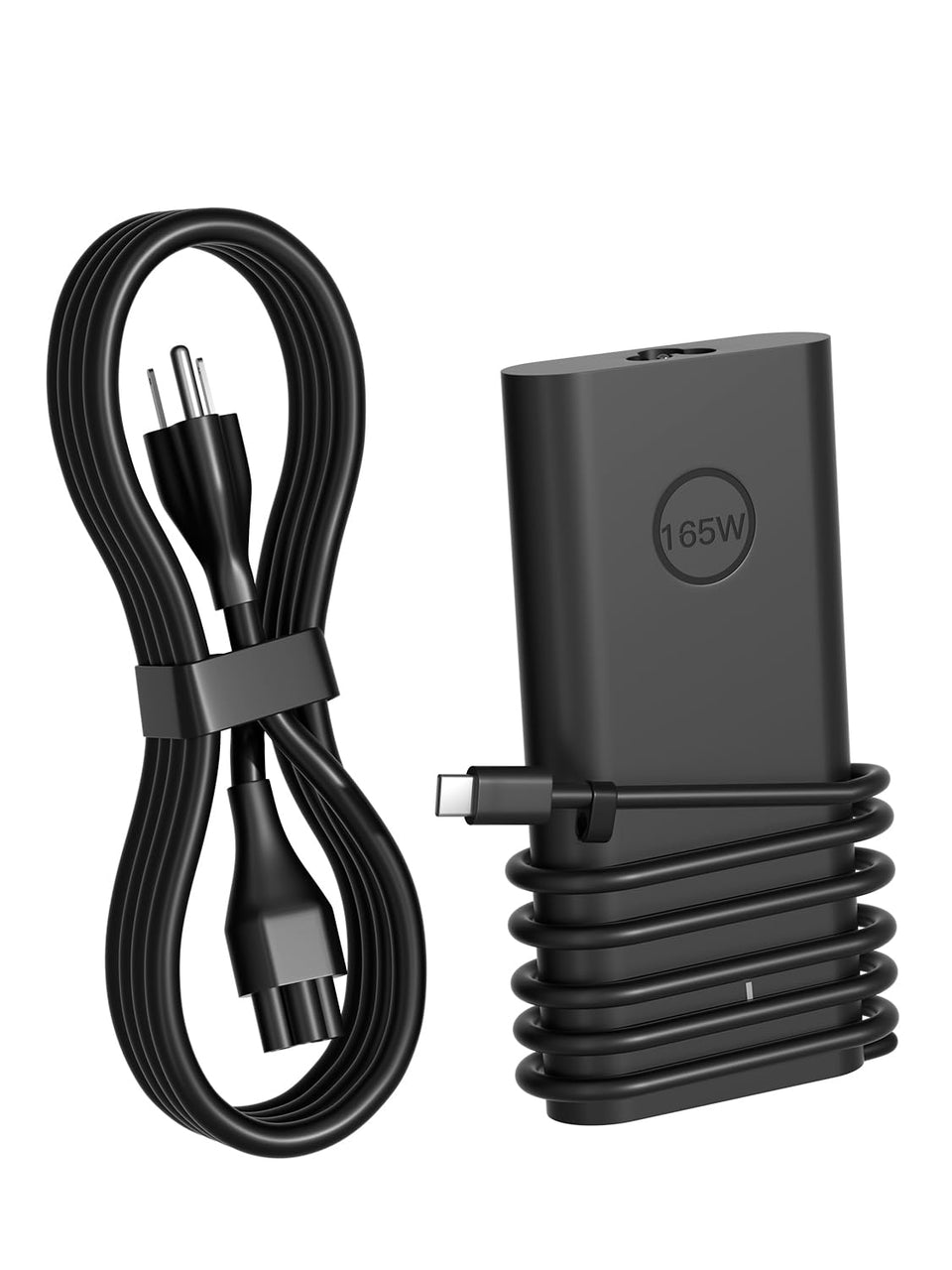 PowerPortnerLink 165W front view showing compact charger and benefit of portability