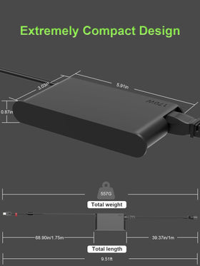 PowerPortnerLink plugged into Lenovo laptop on desk for efficient workstation charging