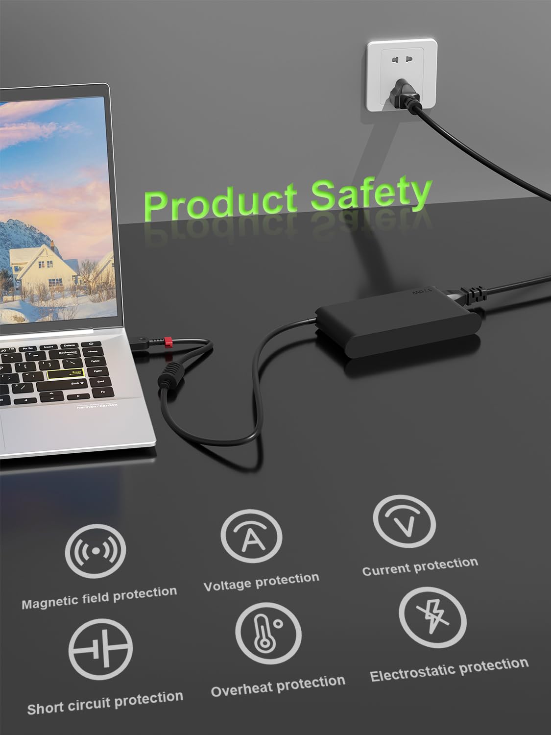 PowerPortnerLink packed in backpack for travel-ready charging and compact storage