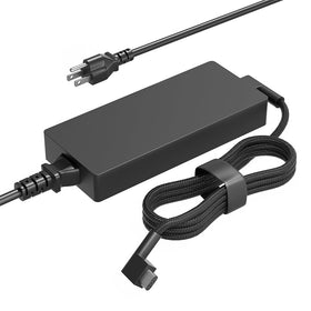 PowerPortnerLink 230W adapter front view showing compact brick and ports for reliable power