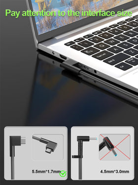 PowerPortnerLink 230W adapter side profile highlighting slim design for easier packing
