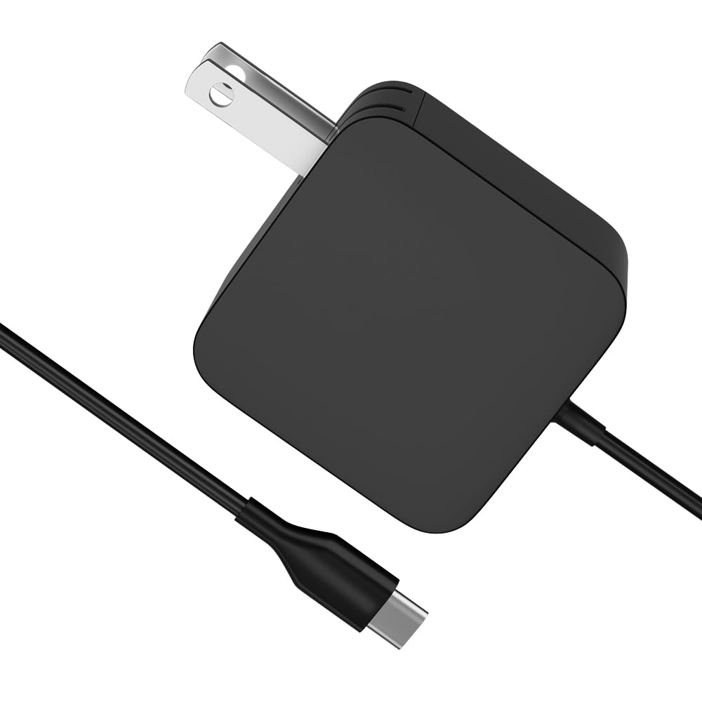 PowerPortnerLink 65W USB-C charger front view for travel-ready gaming