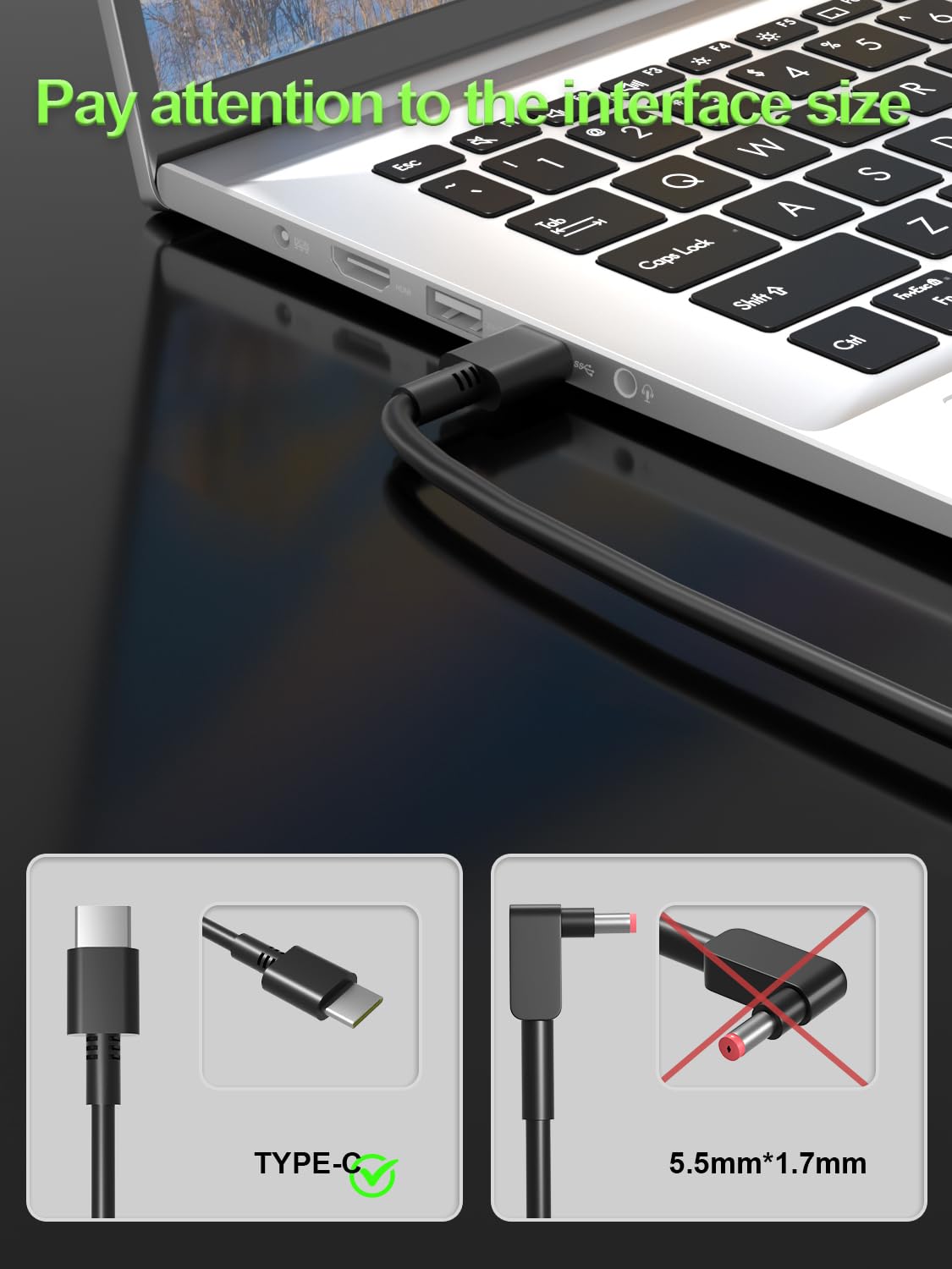 PowerPortnerLink 65W USB-C charger demonstrating Lenovo compatibility with ThinkPad models