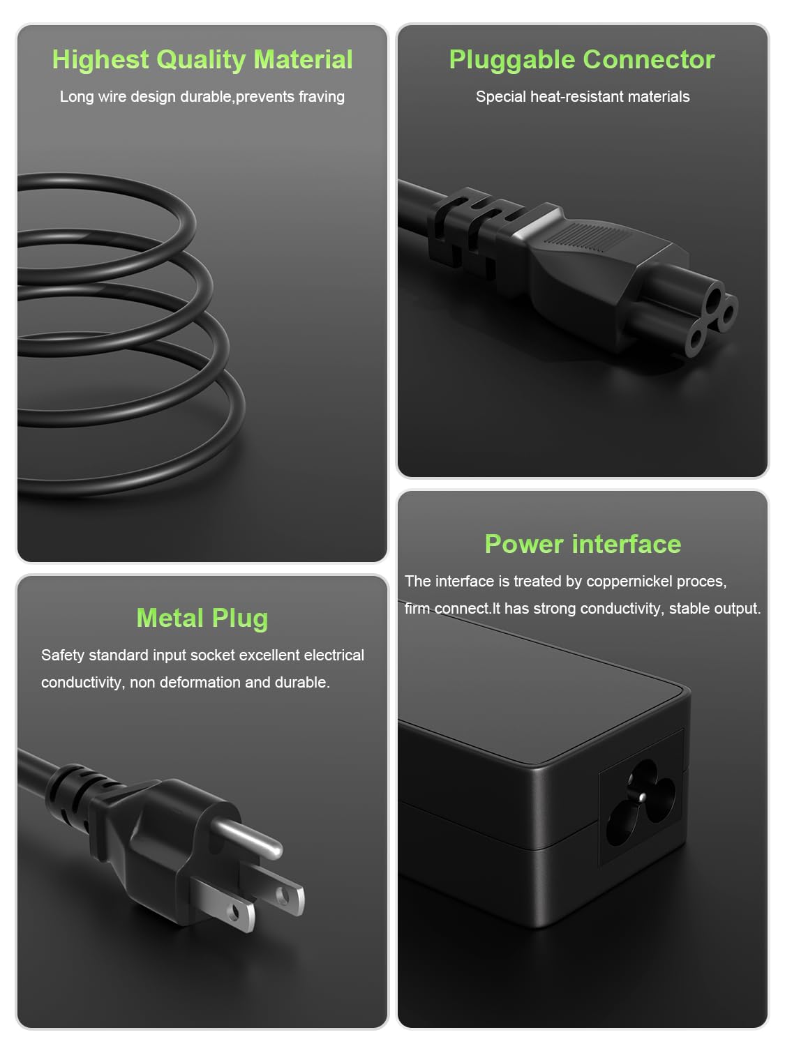 PowerPortnerLink 65W USB-C charger packaging includes AC adapter and power cord