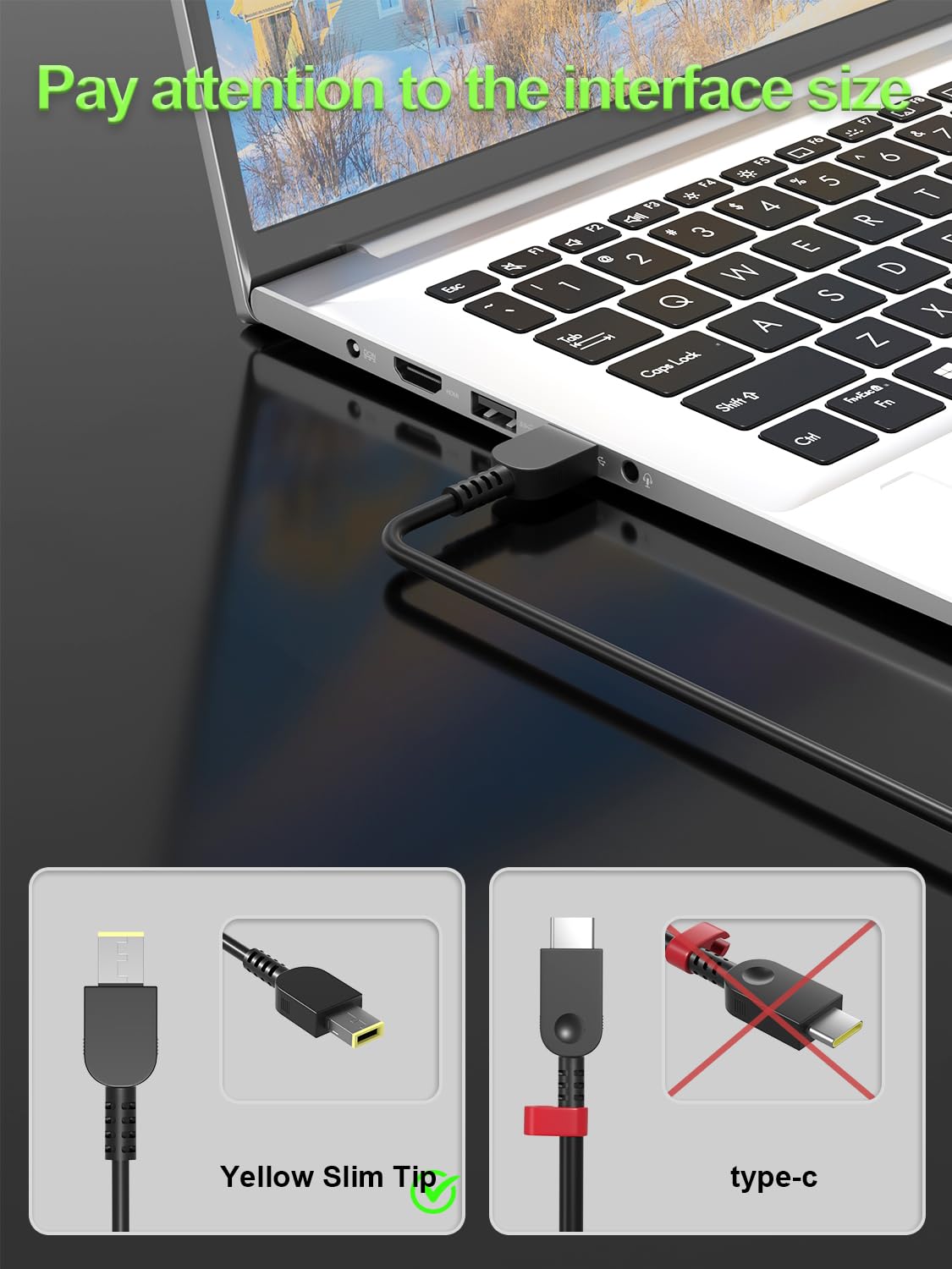 PowerPortnerLink 90W charger ideal for travel with worldwide input.