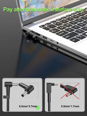 PowerPortnerLink close-up of 6.0x3.7mm barrel tip, confirms precise Asus connector compatibility