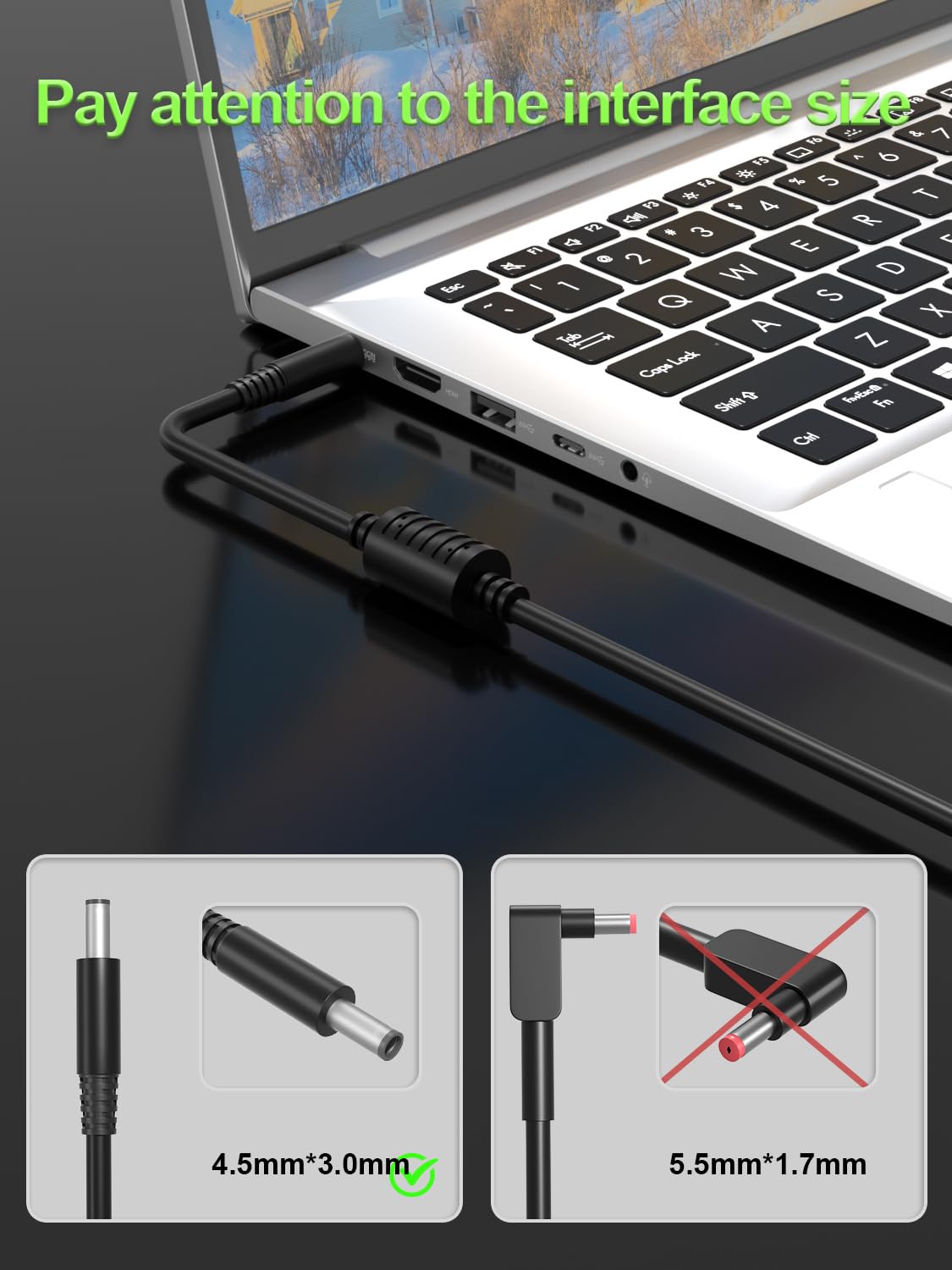 PowerPortnerLink compact travel charger design for Dell laptops