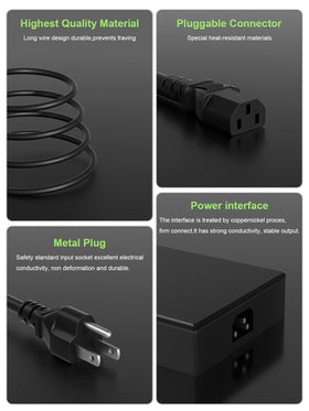 PowerPortnerLink detachable cord and plug detail, shows long reach and international use