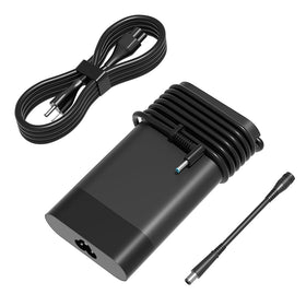 PowerPortnerLink front view showing compact 230W adapter and benefit of portability