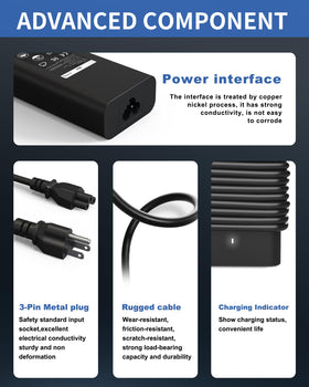 POWJDWZ 65W USB-C laptop charger compact design ideal for bags