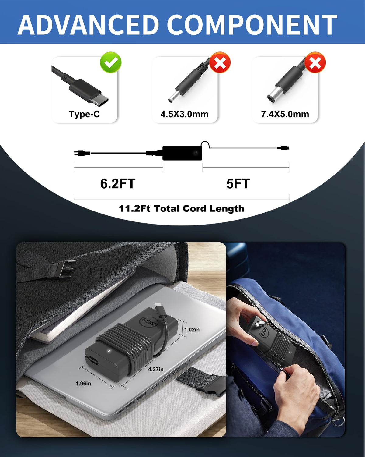 POWJDWZ 65W USB-C charger safety protections guard devices during charging